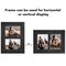 Americanflat 5x7 Dual Rustic Photo Frame - Showcases Two 5x7 Photos at Once - Modern Picture Frame for Home Decor - Glass Cover - Hanging Hardware - Includes Easel